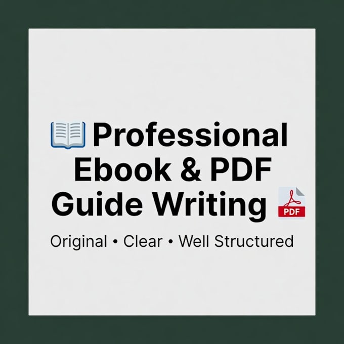 write a professional ebook or PDF guide for your brand