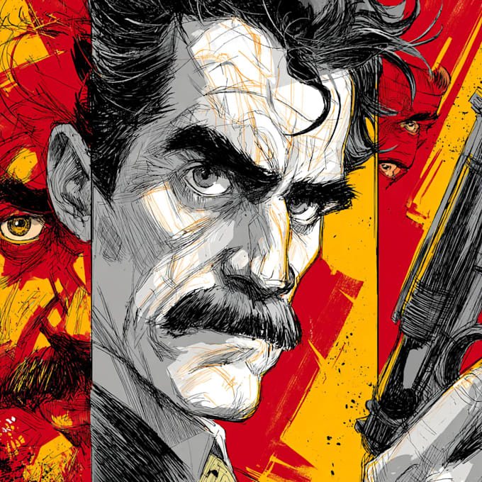 comic book illustration with comic book illustrator