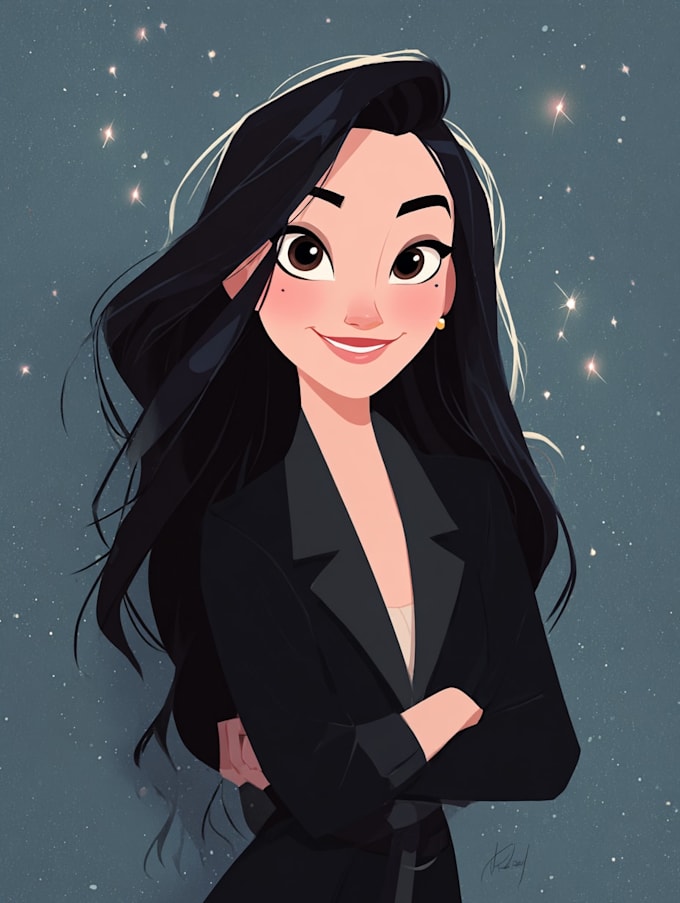 make an cartoon into disney cartoon portrait