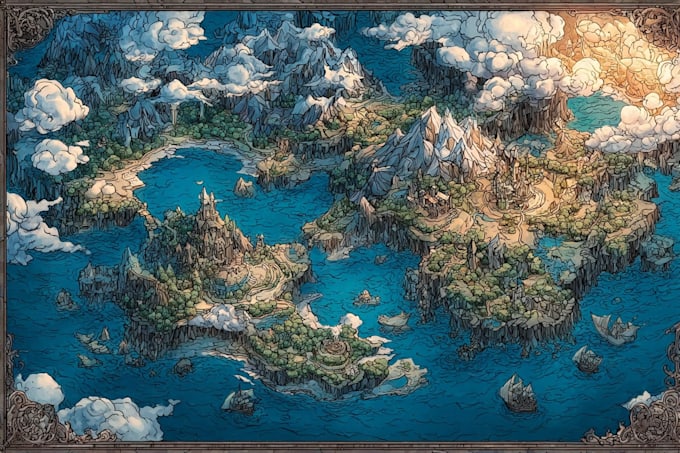 create imaginative fantasy maps for books, games