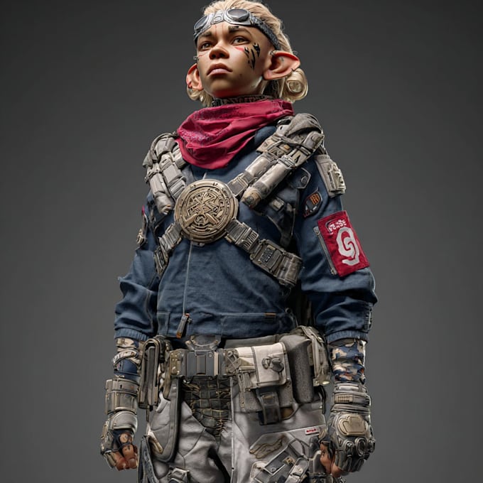 sci fi character illustration or sci fi character