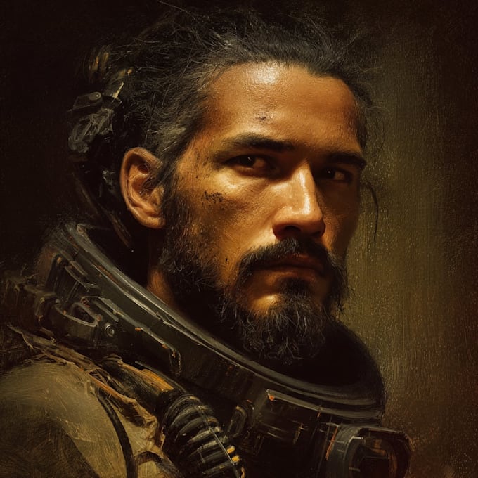 design sci fi portrait art