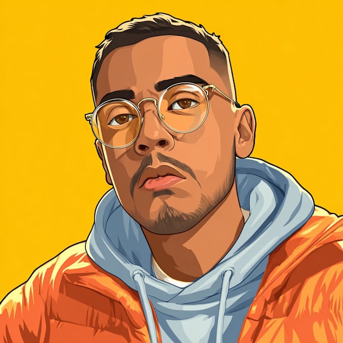 draw amazing vector cartoon portrait
