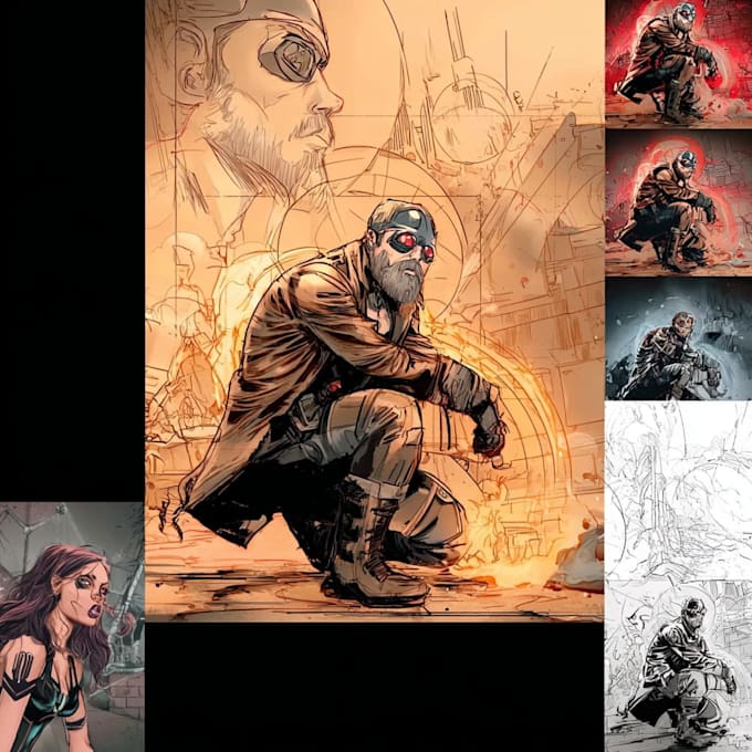 Do comic book illustration comic strip comic graphics by Kaikaraander ...