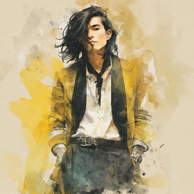 design digital watercolor illustrations