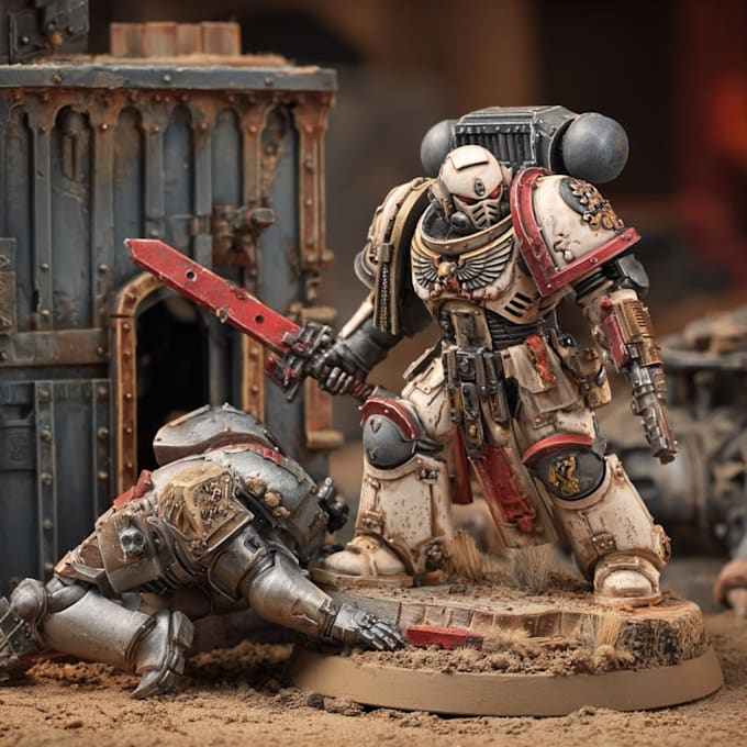 2d print and hand paint miniatures warhammer 40k