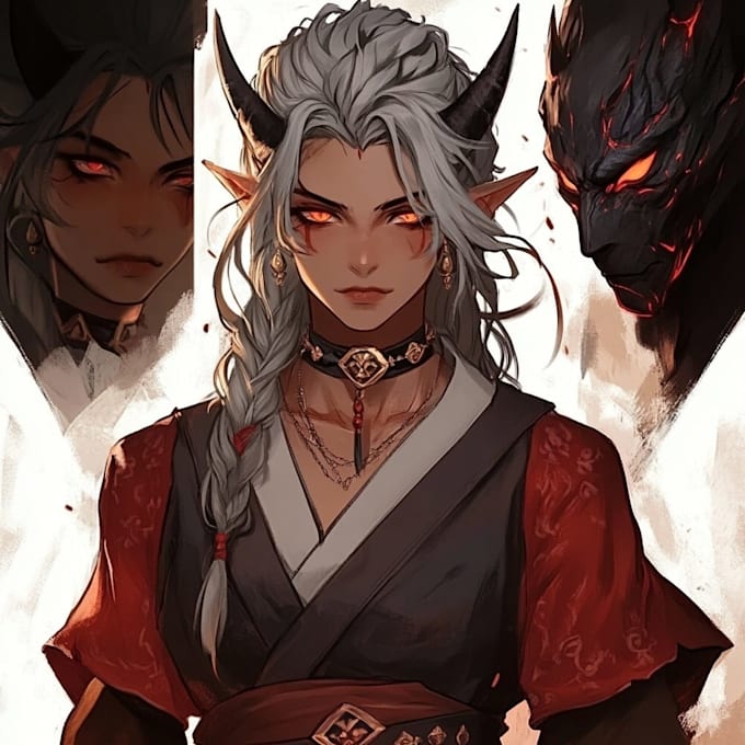 draw d and d character commissions, illustration