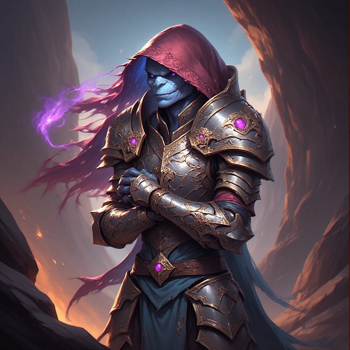 draw dnd character illustration