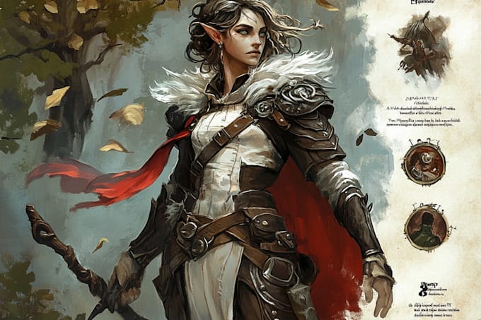 Dnd character art and dnd character art by Leland_watson | Fiverr