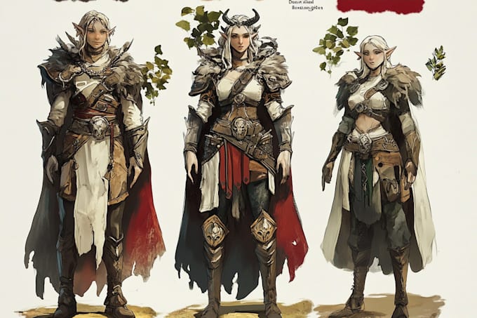 dnd character art and dnd character art