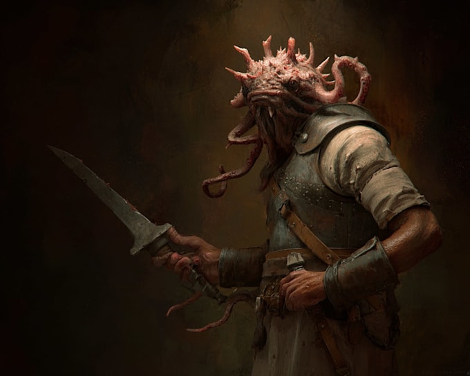 fantasy horror and fantasy horror character art