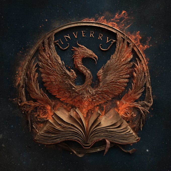 make a fantasy book novel series logo design