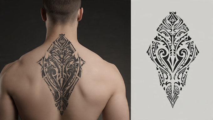 design a polynesian maori tribal tattoo