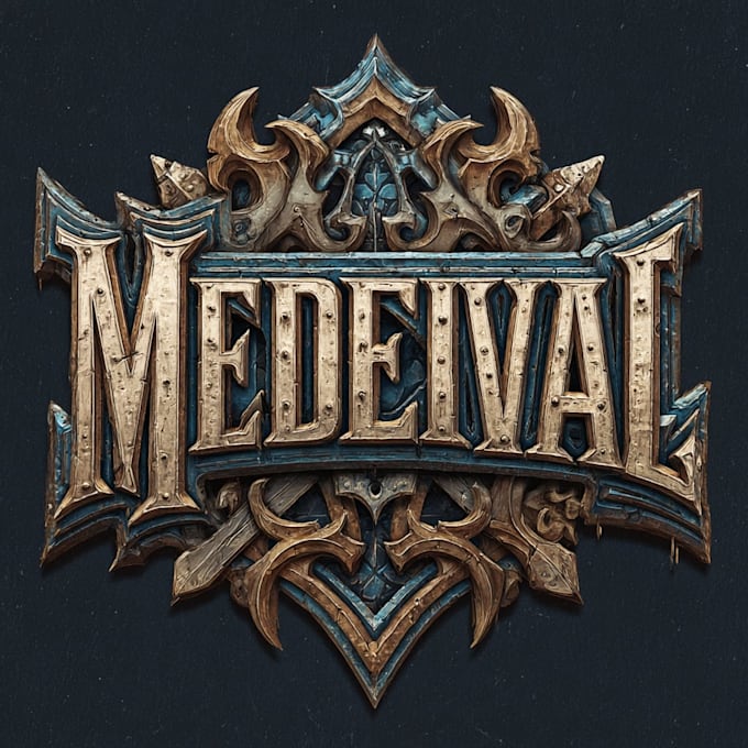 create medieval, fantasy, rpg gaming logo