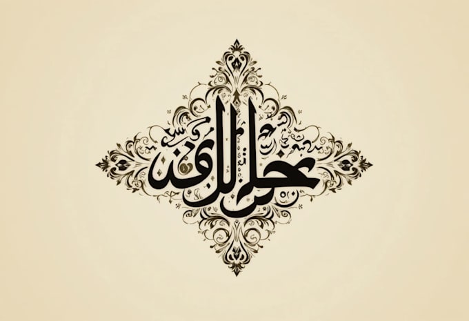 design arabic logo or arabic calligraphy