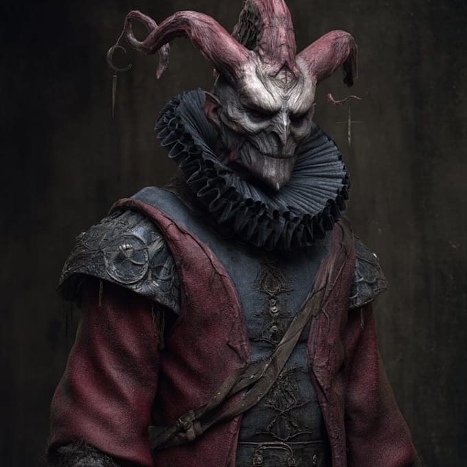 draw fantasy horror characters, creatures for halloween