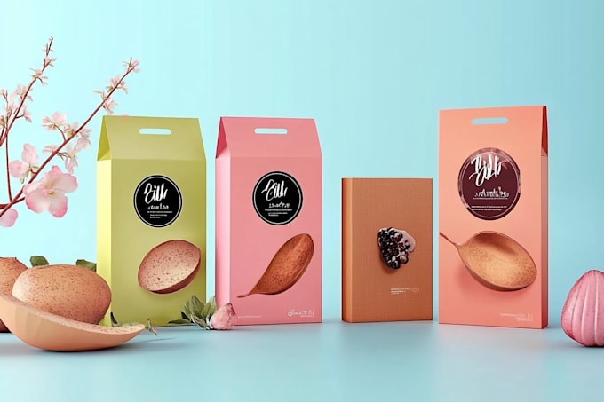 make product packaging box design and packaging design for you