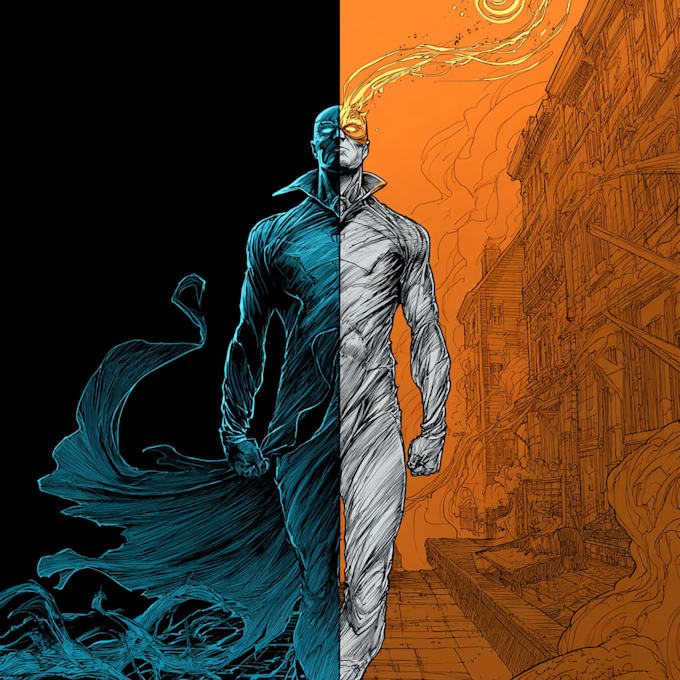 draw comic book and cover