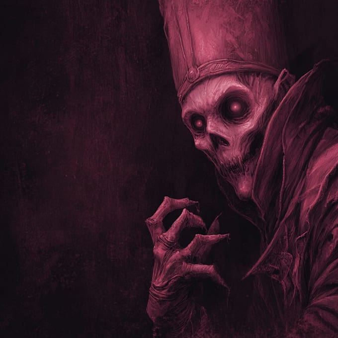paint demonic fantasy horror character for you