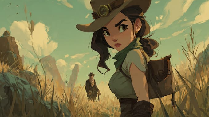 design 2d character and illustration