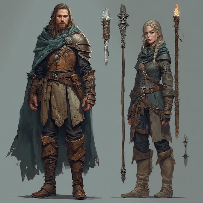 draw dnd character illustration