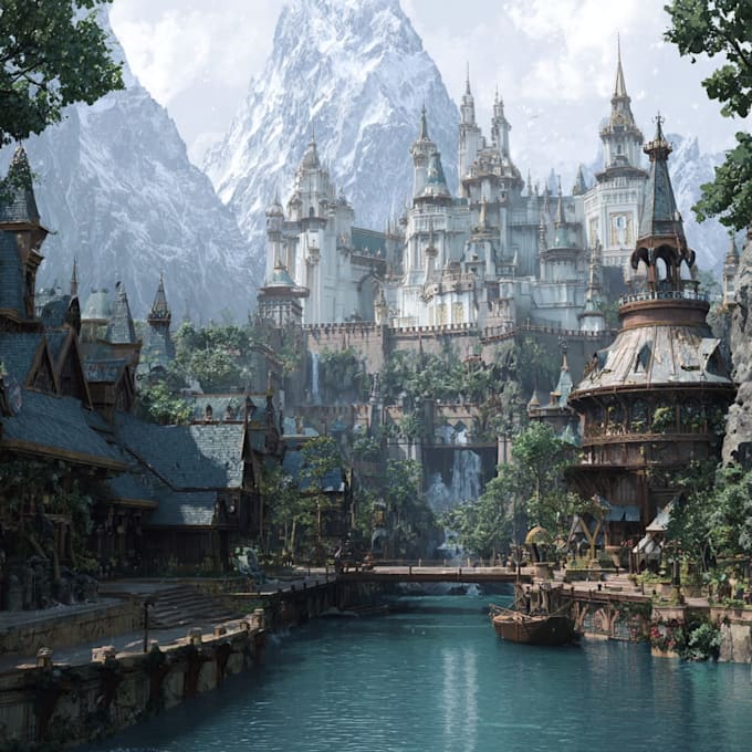 paint an environmental concept art