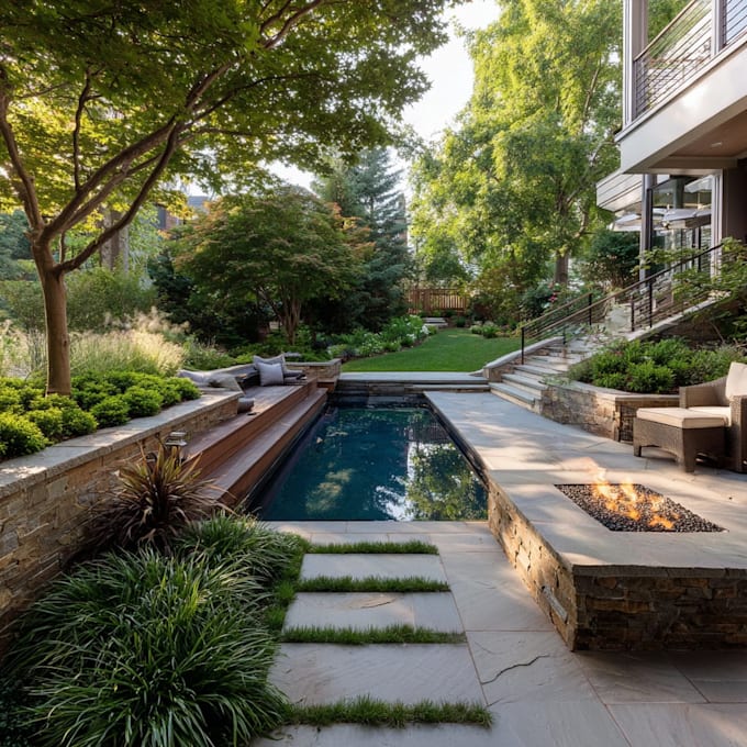 create photorealistic outdoor renders, landscape design