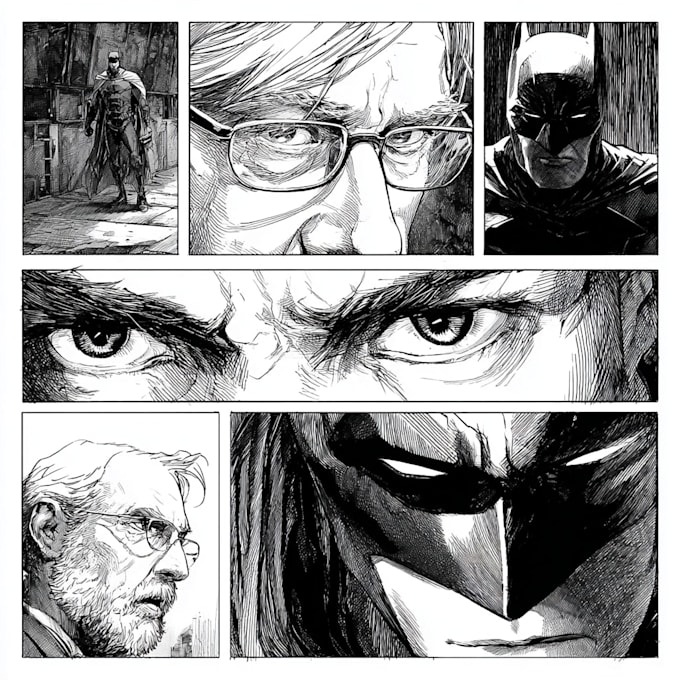 draw western style comic book