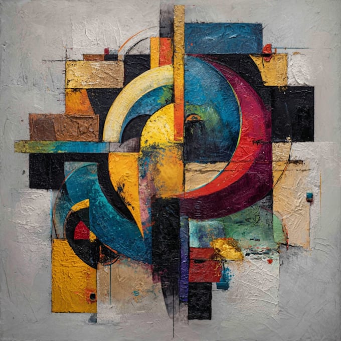 paint digital professional abstract art by hand