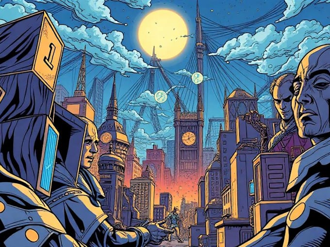 create comic books and wallpapers