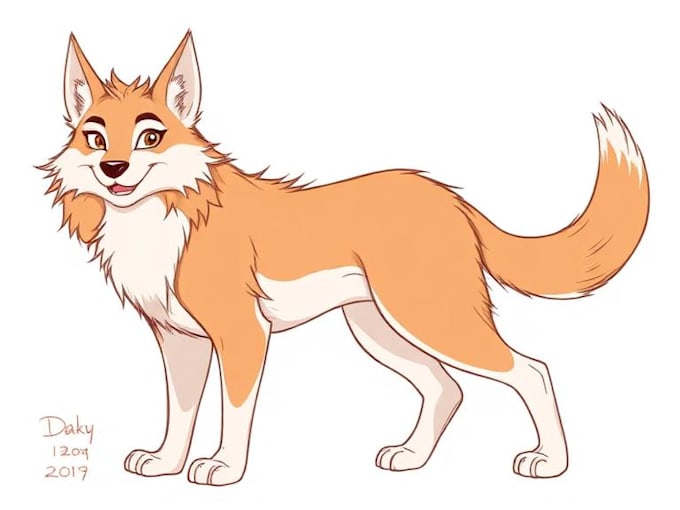 draw reference sheet for your furry character