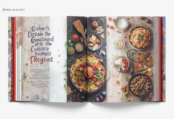 design cookbook or recipe book