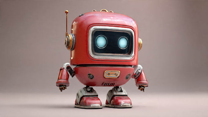 draw amazing character mecha robot illustration