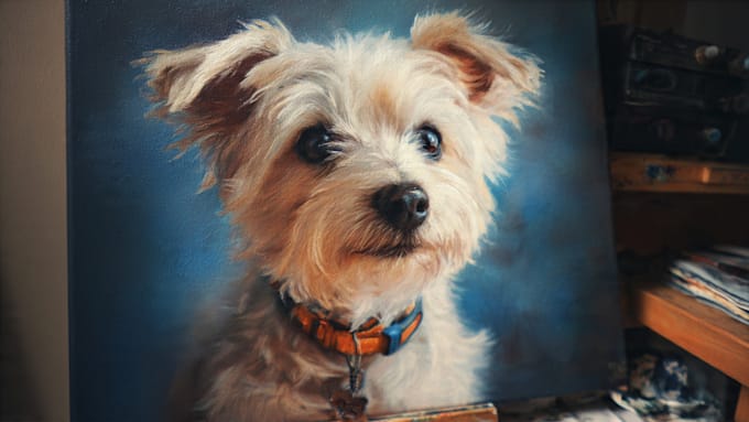custom disney pet portrait illustration