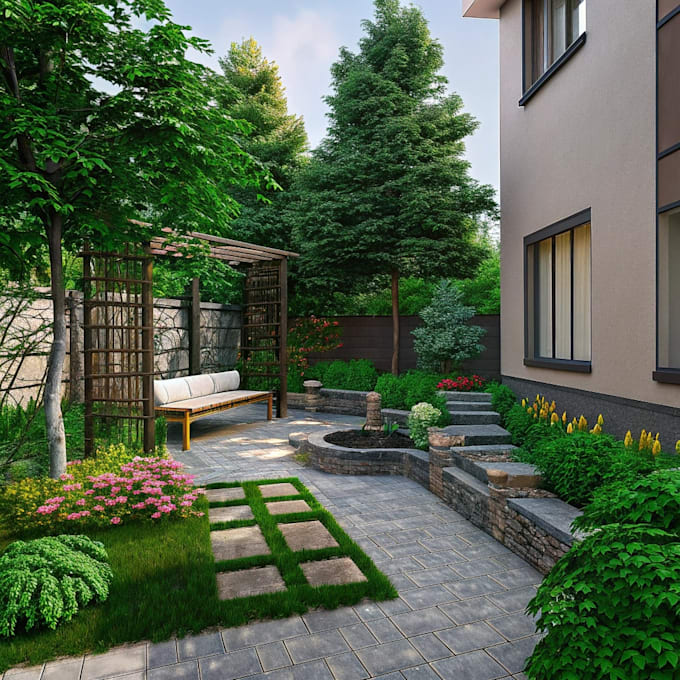 do landscape designing home garden high quality renderings