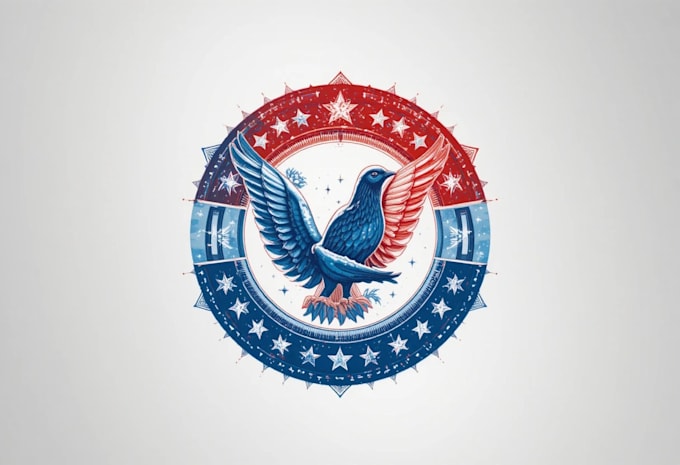 create patriotic and political logo