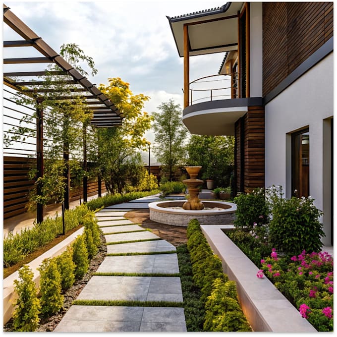 do landscape designing home garden high quality renderings