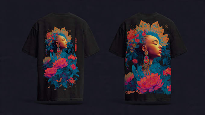 create a custom illustrated t shirt design for you