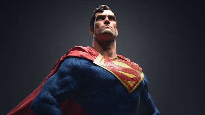 draw you as a superhero marvel or dc character
