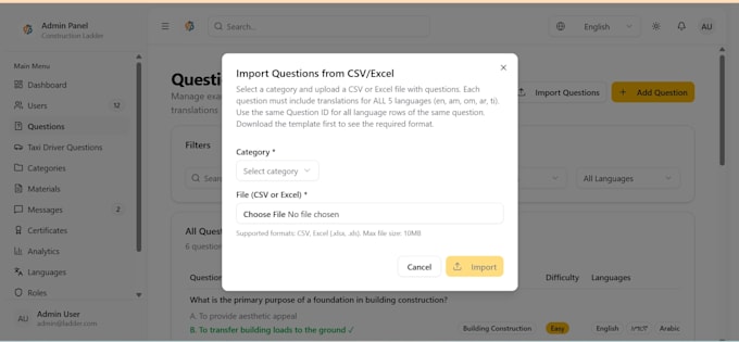 develop a mobile app for exam prep