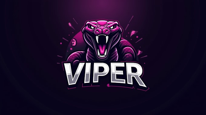 make eye catching snake viper logo only 12 hours