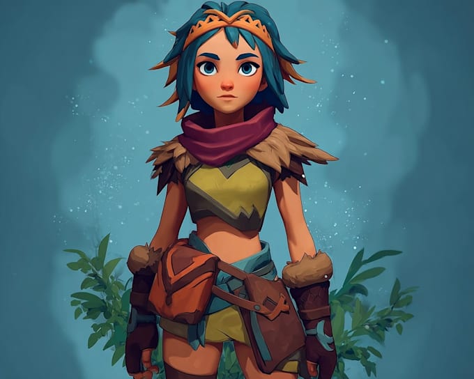 make stylized game character illustrations for your game
