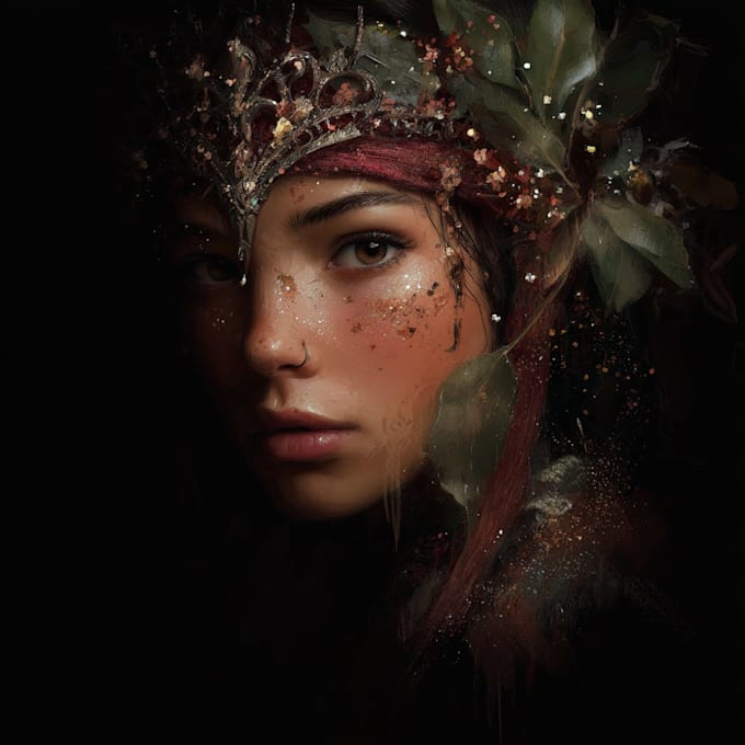 paint a realistic or fantasy portrait