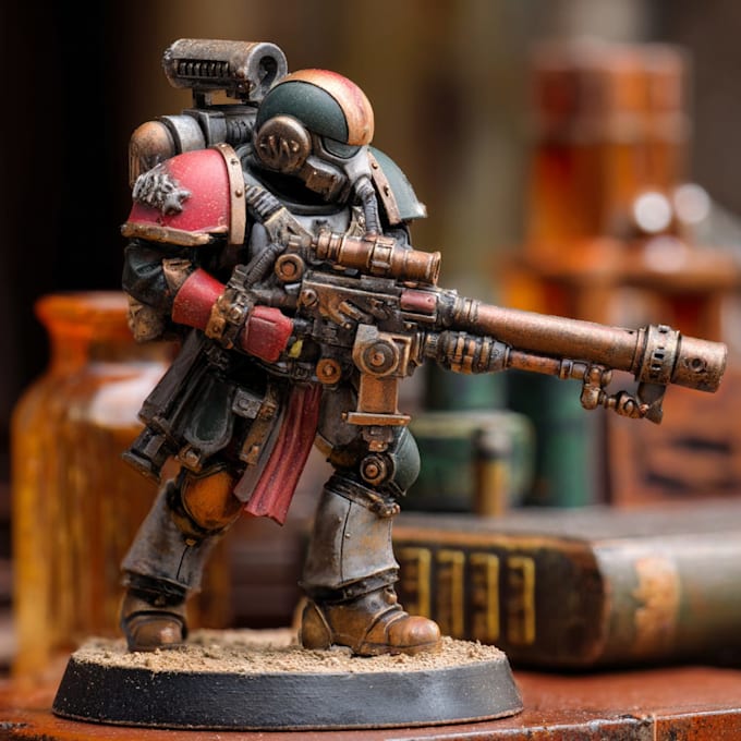 paint miniatures warhammer 40k, action figure, models