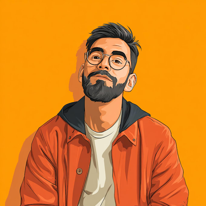 draw amazing vector cartoon portrait
