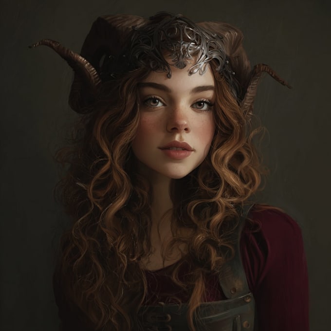 create fantasy character portrait art