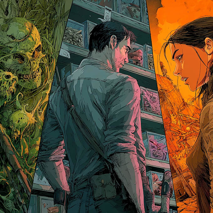 comic book illustration with comic book illustrator