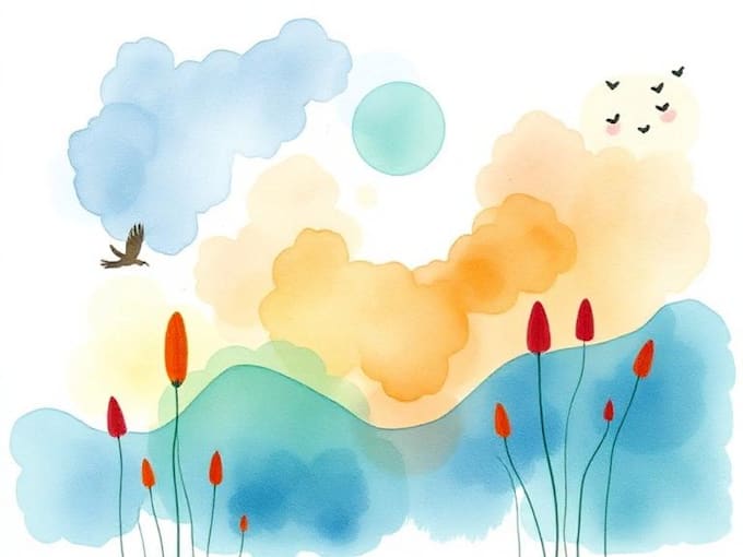 paint a watercolor illustration