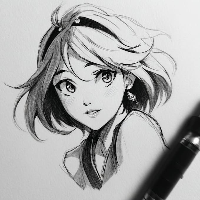 Make anime drawing with anime art style character by Azschagne | Fiverr