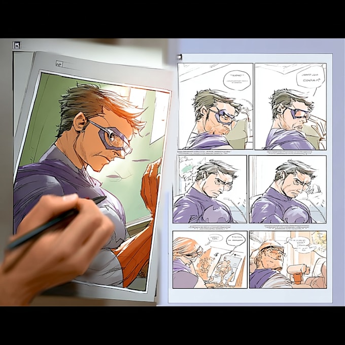 create comic book art